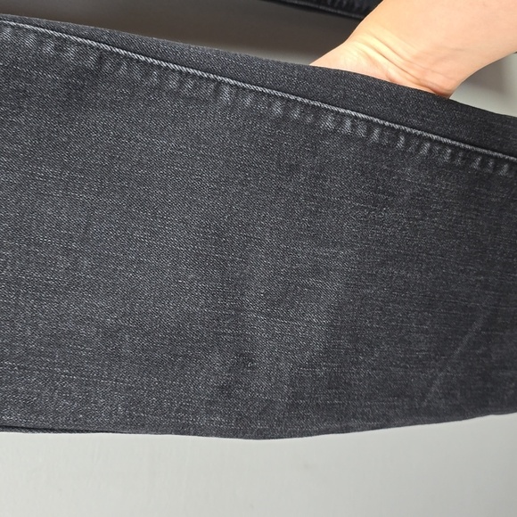 LEVI'S 505 Straight Leg Raw Hem Jean Pants Black Denim Womens Size 8 - Picture 15 of 15